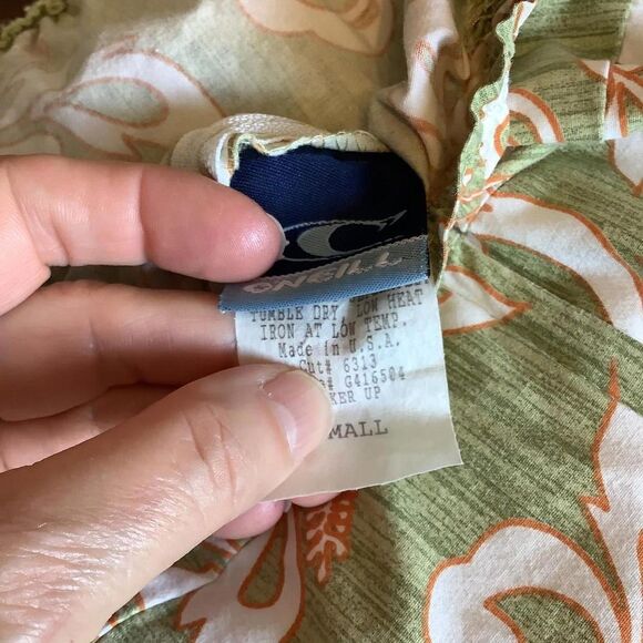 Oneill Quiksilver Floral Summer Dress - Green & White - Picture 5 of 6